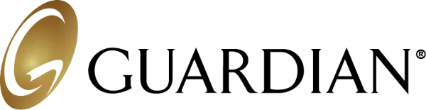 a gold circle with a white letter g on it